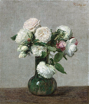 Roses, 1888 | Fantin-Latour | Giclée Canvas Print