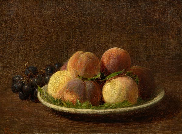 Peaches and Grapes, 1894 | Fantin-Latour | Giclée Canvas Print
