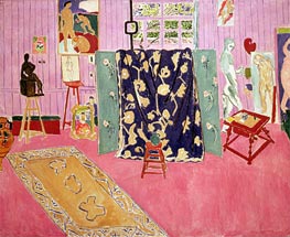 Das rosa Studio, 1911 von Matisse | Leinwand Kunstdruck