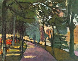 Bois de Boulogne, 1902 von Matisse | Leinwand Kunstdruck