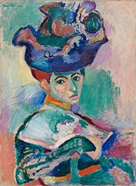Frau mit Chapeau, 1905 von Matisse | Leinwand Kunstdruck
