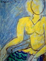 Katia in the Yellow Shirt, 1951 | Matisse