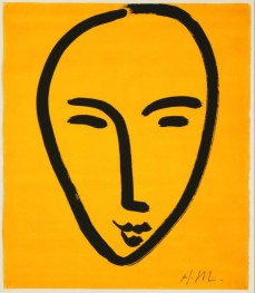 Face on Yellow Background, 1952 | Matisse