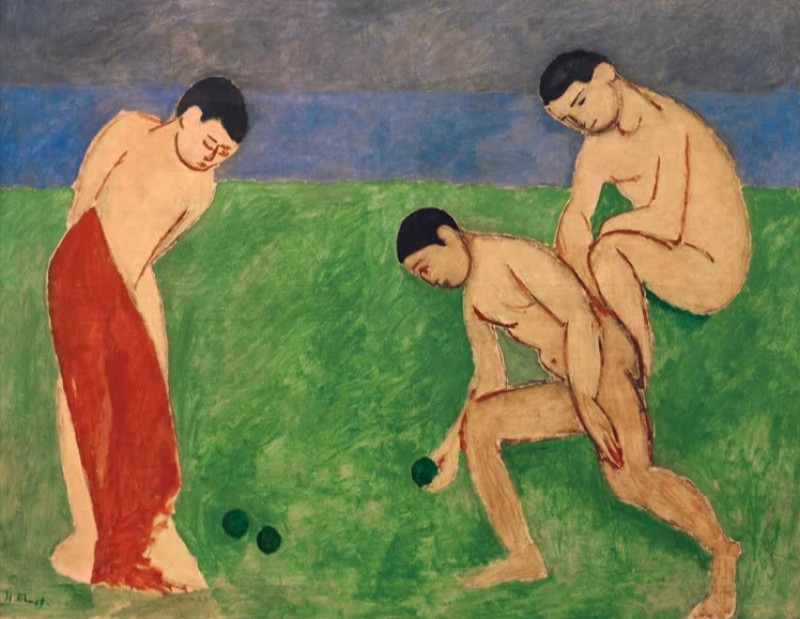 Ein Bowls-Spiel, 1908 | Matisse | Giclée Leinwand-Kunstdruck