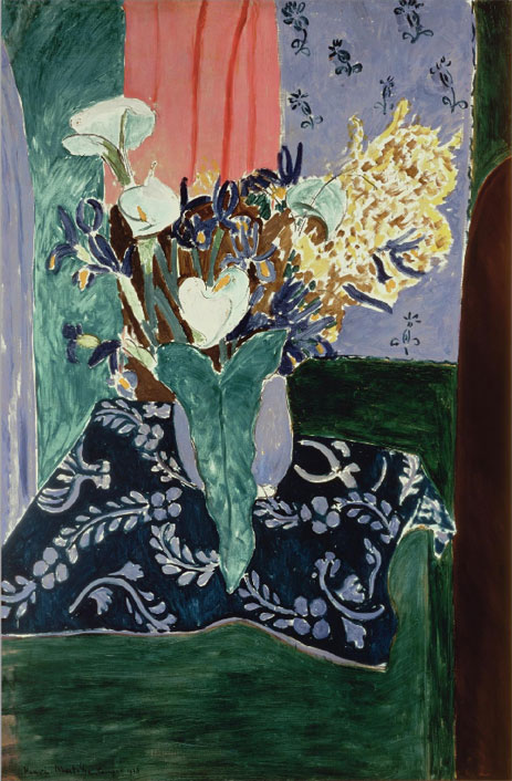 Calla Lilies, Irises and Mimosas, 1931 | Matisse | Giclée Canvas Print