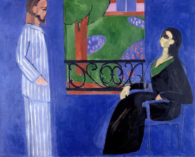 Gespräch, c.1909/12 | Matisse | Giclée Leinwand-Kunstdruck
