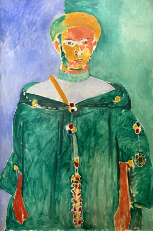 Stehender Marokkaner in Grün (Stehender Rifkabyler), 1913 | Matisse | Giclée Leinwand-Kunstdruck
