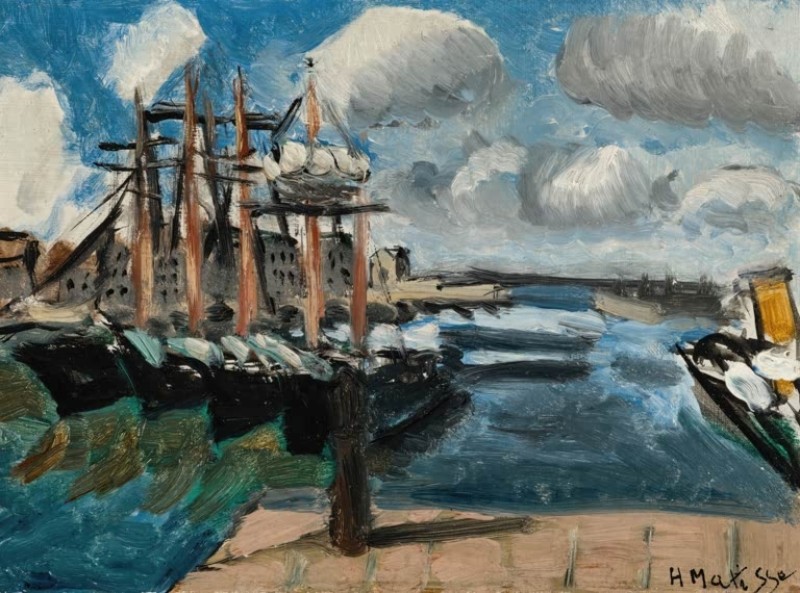 Port of Cherbourg, 1918 | Matisse | Giclée Canvas Print