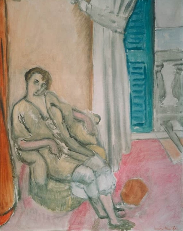 Sitting Woman at the Open Window, 1919 | Matisse | Giclée Canvas Print