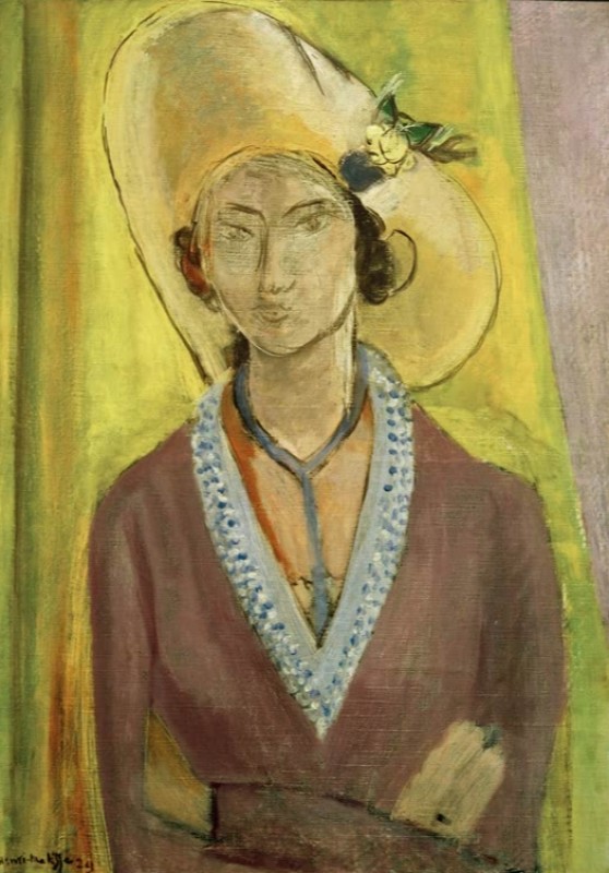 Mademoiselle L.L. The Yellow Hat, 1929 | Matisse | Giclée Canvas Print