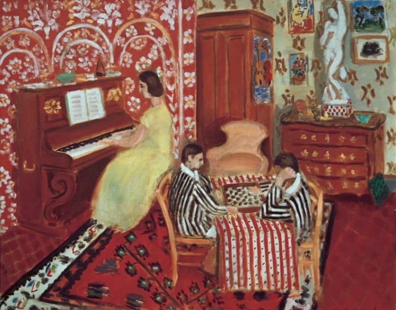 Pianist and Draughts Players, 1924 | Matisse | Giclée Canvas Print
