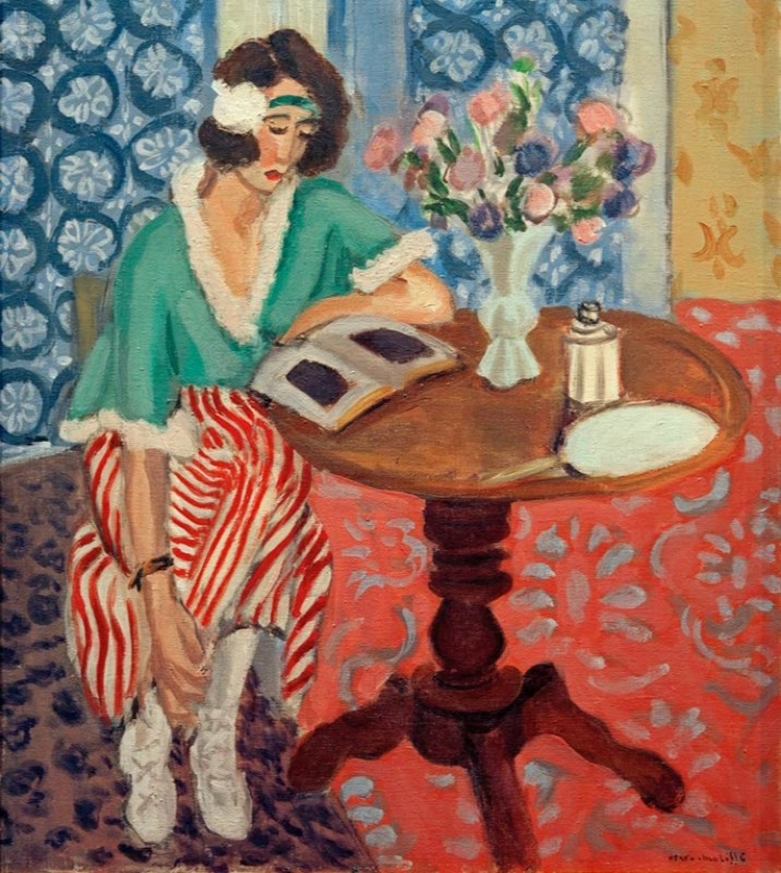 Woman at a Table Reading, 1921 | Matisse | Giclée Canvas Print