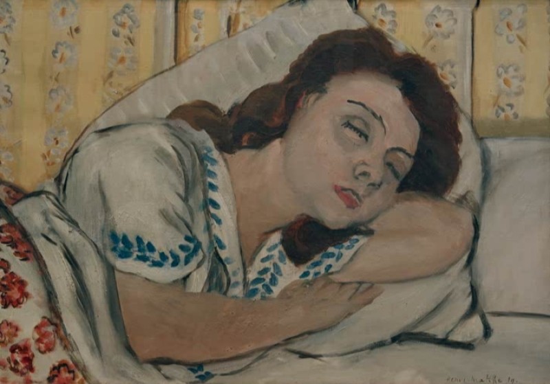 Portrait of Sleeping Marguerite, 1920 | Matisse | Giclée Canvas Print