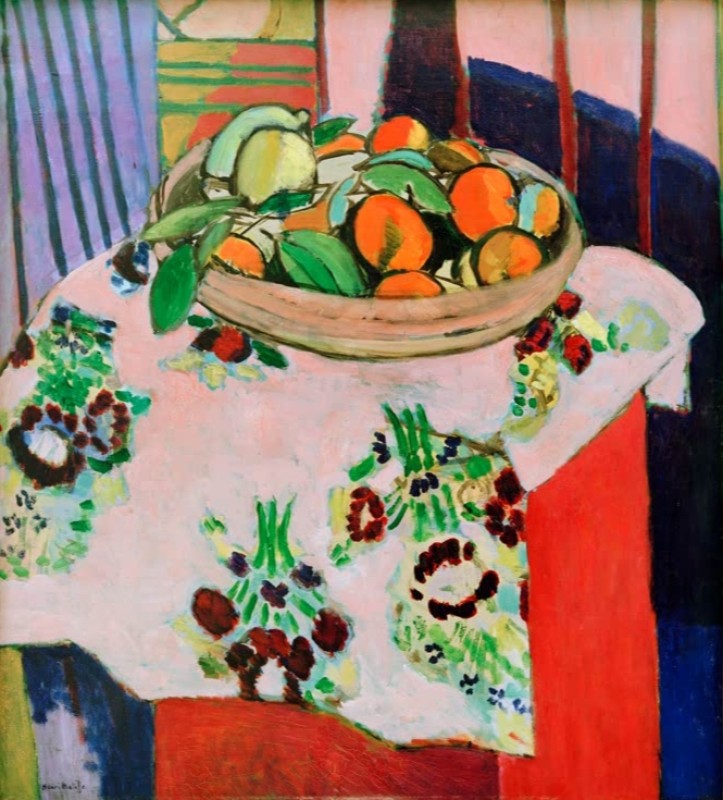 Basket with Oranges, c.1912 | Matisse | Giclée Canvas Print