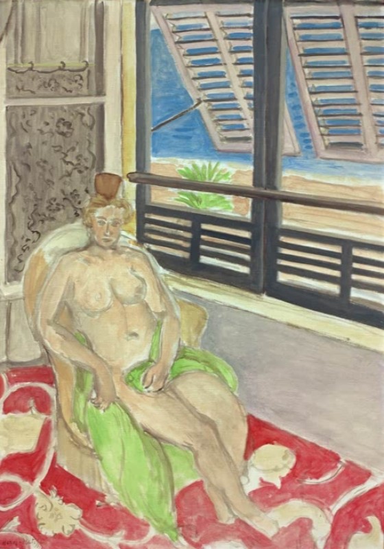 At The Window In Nice, c.1919 | Matisse | Giclée Canvas Print