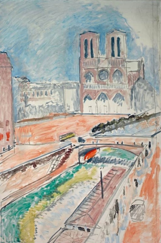 View of Notre-Dame, 1914 | Matisse | Giclée Canvas Print