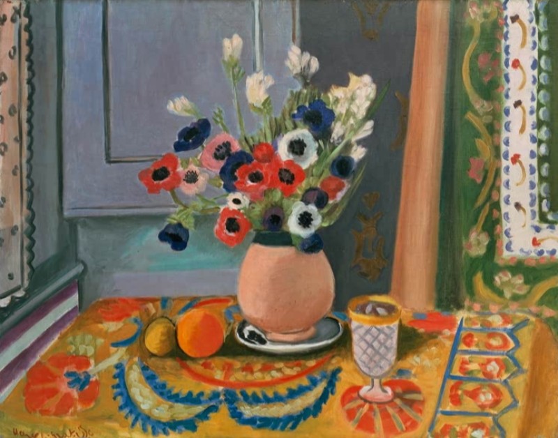 Anemones in an Earthenware Vase, 1924 | Matisse | Giclée Canvas Print