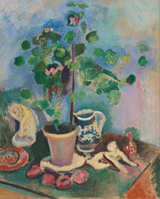 Still Life with Geranium, 1906 | Matisse | Giclée Canvas Print