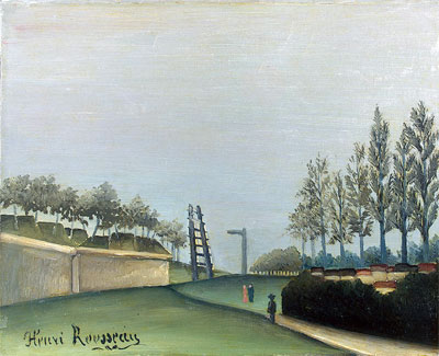 Henri Rousseau | View of the Fortifications to the left of the Gate of Vanves, 1909 | Giclée Canvas Print