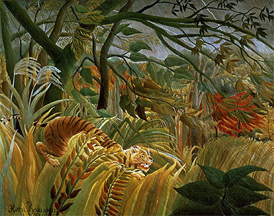 Tiger in a Tropical Storm (Surprised!), 1891 | Henri Rousseau | Giclée Canvas Print