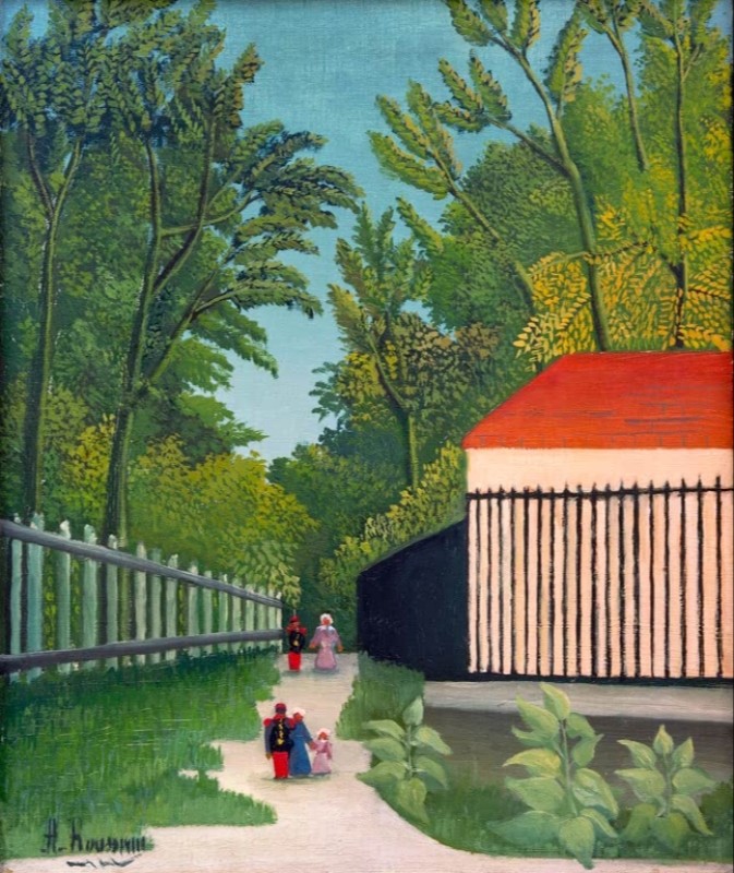 Der Spaziergang im Park Montsouris, c.1909 | Henri Rousseau | Giclée Leinwand-Kunstdruck