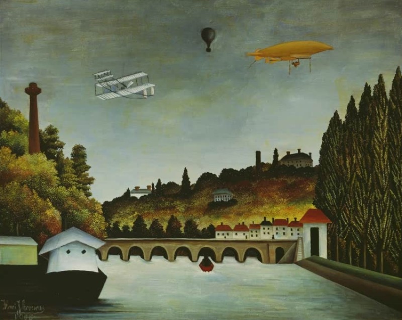 Aussicht auf die Brücke von Sèvres, 1908 | Henri Rousseau | Giclée Leinwand-Kunstdruck