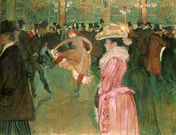 Toulouse-Lautrec | At the Moulin Rouge, The Dance, 1890 | Giclée Canvas Print