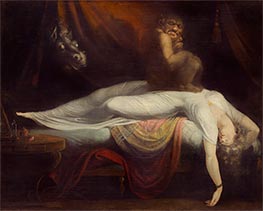 Der Albtraum, 1781 von Henry Fuseli | Leinwand Kunstdruck