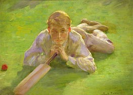 Henry Allen in Cricketing Whites | Tuke | Painting Reproduction