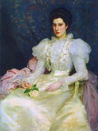 Miss Muriel Lubbock, 1897 by Tuke | Canvas Print