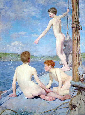 The Bathers, 1889 | Tuke | Giclée Canvas Print