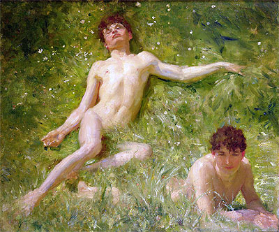 The Sunbathers, undated | Tuke | Giclée Canvas Print