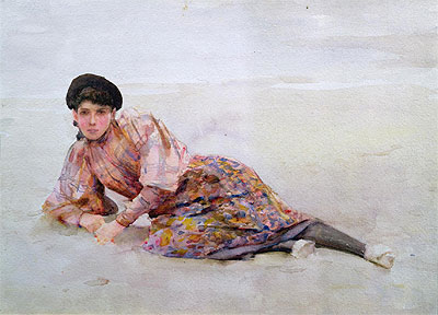 Mädchen am Strand, n.d. | Tuke