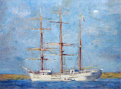 White Barque, 1896 | Tuke | Giclée Canvas Print