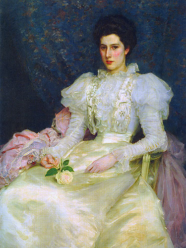 Miss Muriel Lubbock, 1897 | Tuke | Giclée Canvas Print