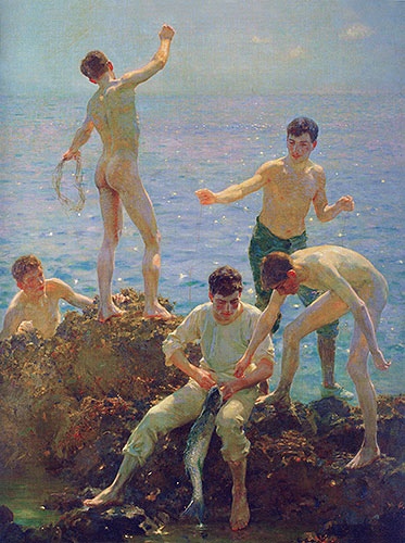 Midsummer Morning, 1907 | Tuke | Giclée Canvas Print