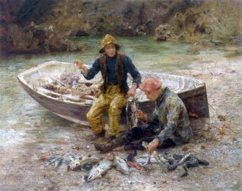 Tuke | The Good Catch, 1913 | Giclée Canvas Print