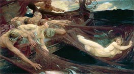 The Sea Maiden, 1894 von Herbert James Draper | Leinwand Kunstdruck