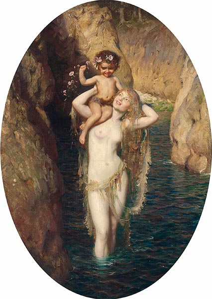 Die Eroberung: Wo sich Land und Wasser küssen, 1901 | Herbert James Draper
