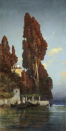 Hermann David Salomon Corrodi | A Villa in Venice | Giclée Canvas Print