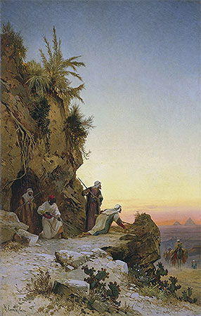The Ambush near Giza, undated | Hermann David Salomon Corrodi | Giclée Canvas Print