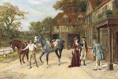 After the Morning Gallop, 1907 | Heywood Hardy | Giclée Canvas Print