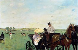 Degas | A Carriage at the Races in the Countryside | Giclée Canvas Print