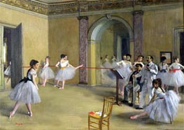 Degas | Dance Class at the Opera on Le Peletier Str. | Giclée Canvas Print