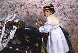 Portrait of Hortense Valpincon as a Child | Edgar Degas | Painting Reproduction