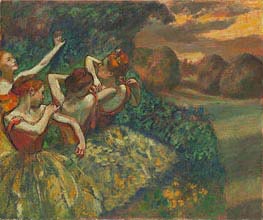 Four Dancers, c.1899 von Edgar Degas | Leinwand Kunstdruck
