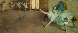 Vor dem Ballett, c.1890/92 von Edgar Degas | Leinwand Kunstdruck
