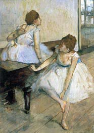 Two Dancers Resting, 1874 by Edgar Degas | Canvas Print