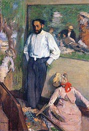 Degas | Portrait of the Painter Henri Michel-Levy | Giclée Canvas Print