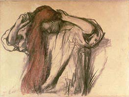Degas | Woman Combing her Hair  | Giclée Canvas Print